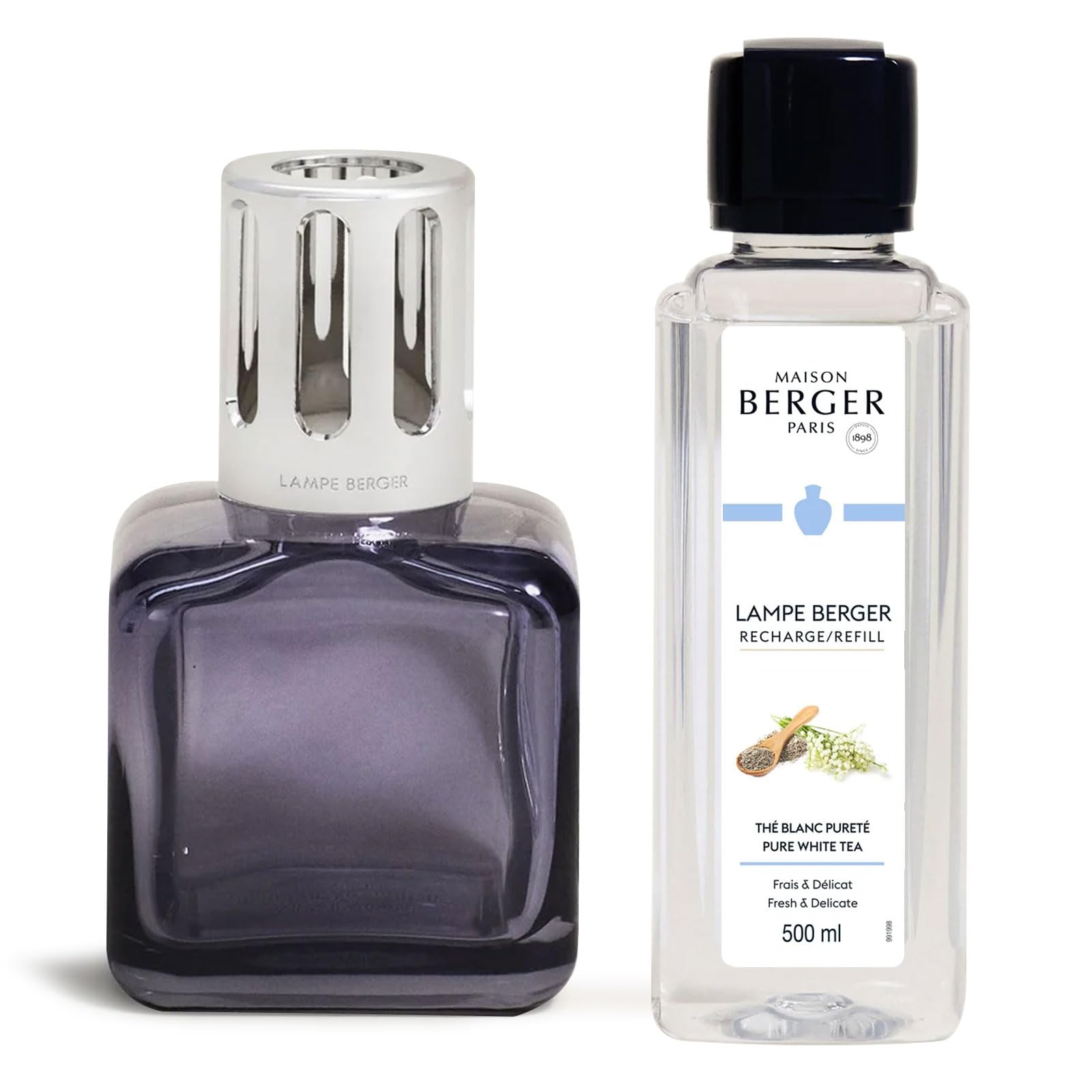 Lampe Berger GLACON GRIS Gift Set Ice Cube Grey, Glass, 250 ml