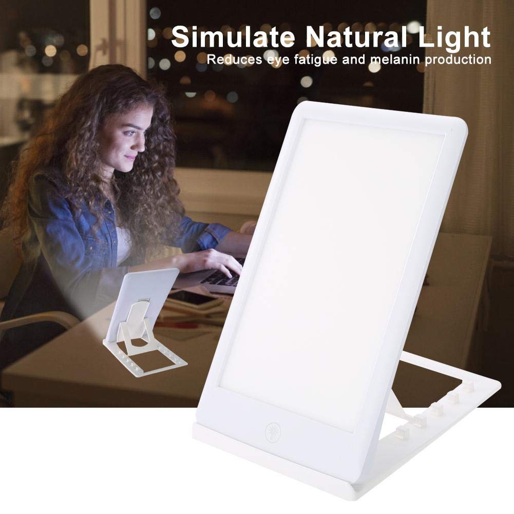 Wakects Lichttherapielampe 32000Lux LED-Vollspektrum Tageslichtlampe