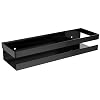 Amazon Brand - Umi Metal Multi-Purpose Wall Mount Floating Shelf Wall Mounted Storage Shelf for Kitchen, Bathroom, Bedroom, Office, Black (Pack of 1)