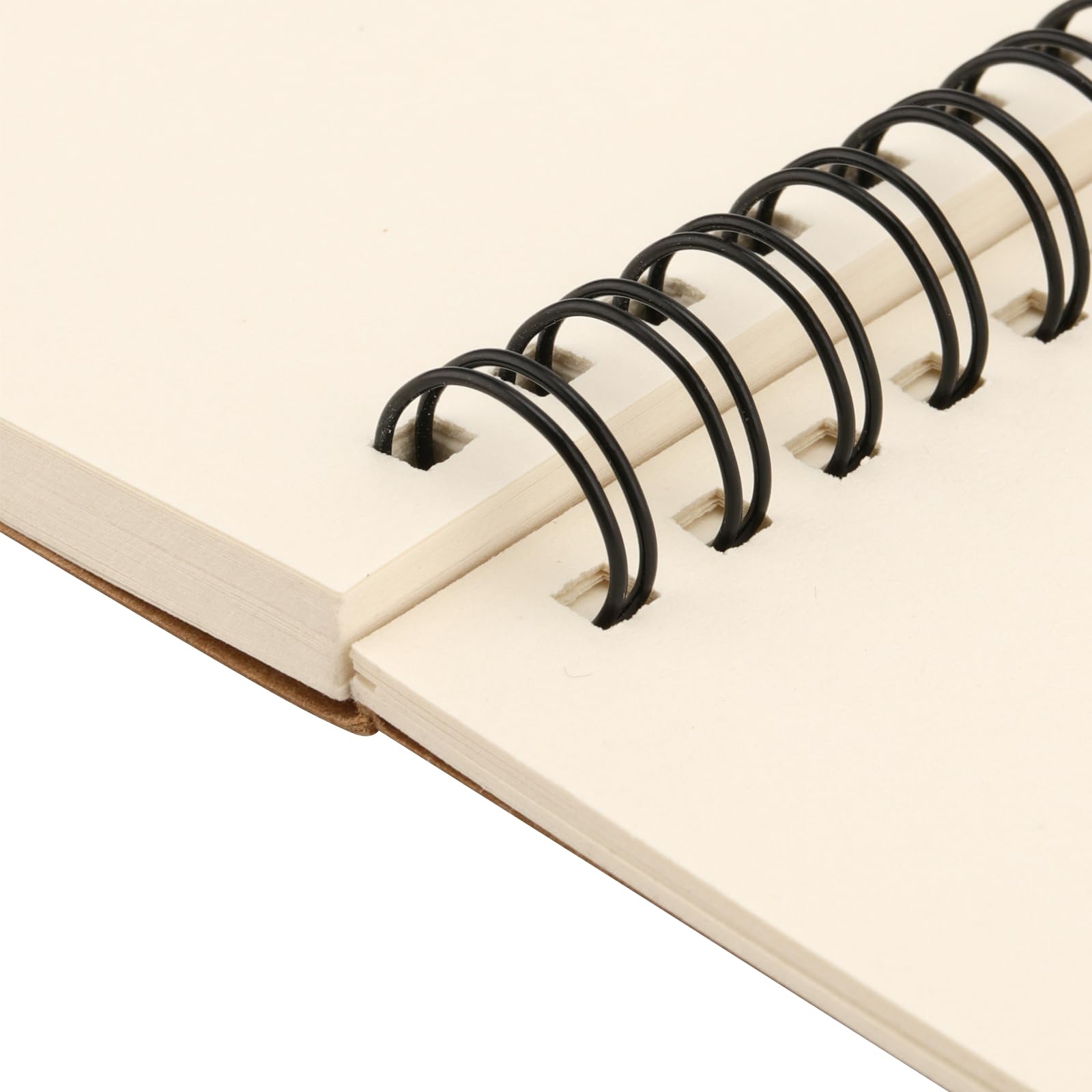 MUKLEI 20 quaderni da disegno formato A5, 30 fogli/60 pagine vuote, 160 g, rilegatura a spirale vuota, con copertina in carta kraft, per artisti, viaggi, scuola, colore marrone
