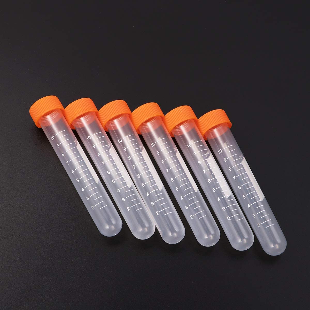 QUNINE Fornitura di Campioni per Utensili sperimentali con Tappo a Vite e Fondo Rotondo da 100 Pezzi da 10 ml