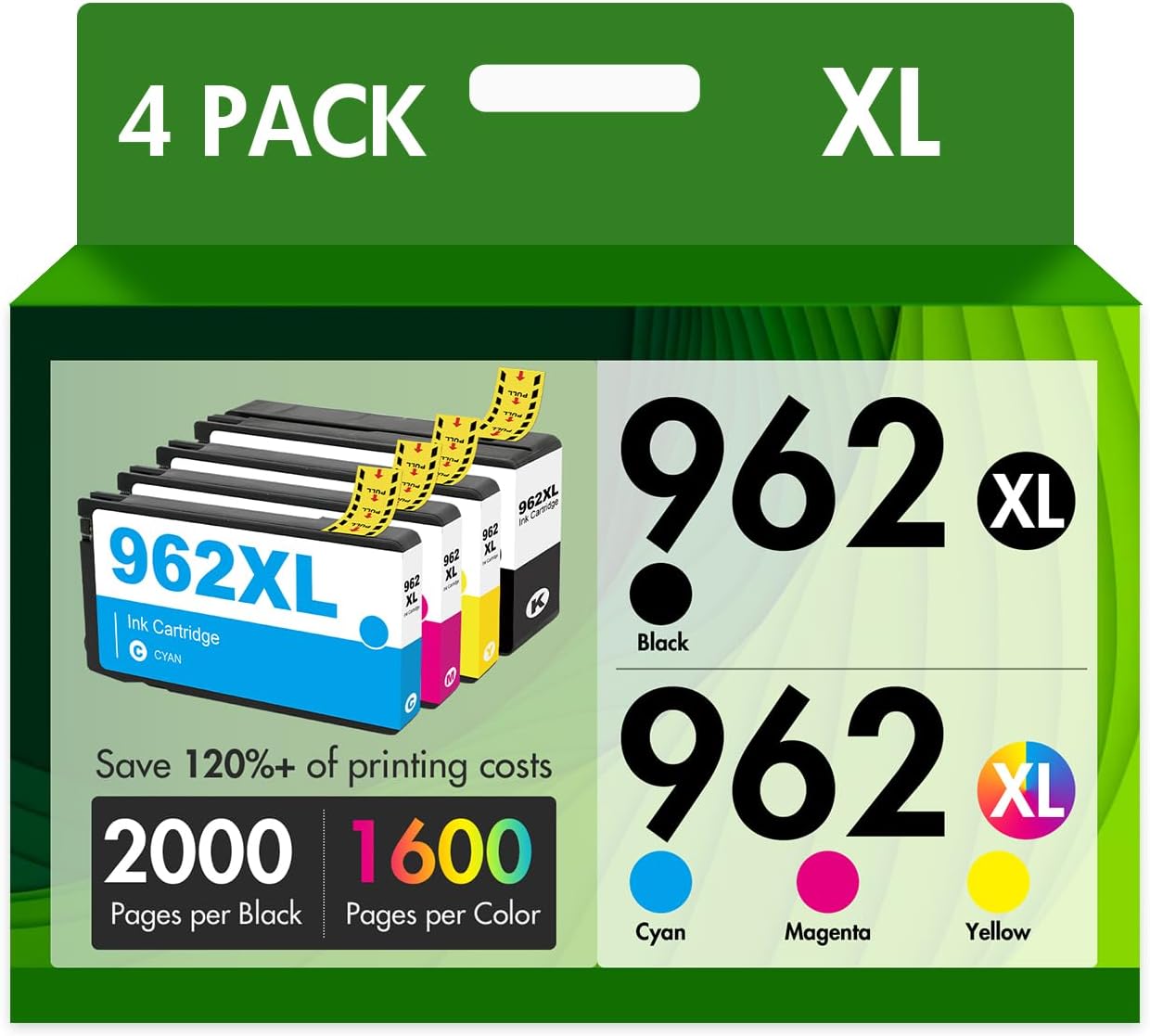 962XL black cyan yellow magenta