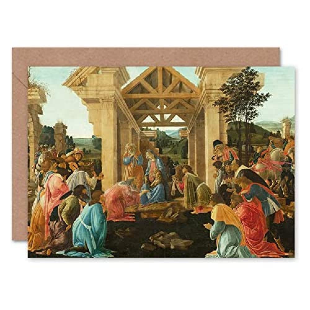 Artery8 Sandro Botticelli Adoration Magi Blank Art Card