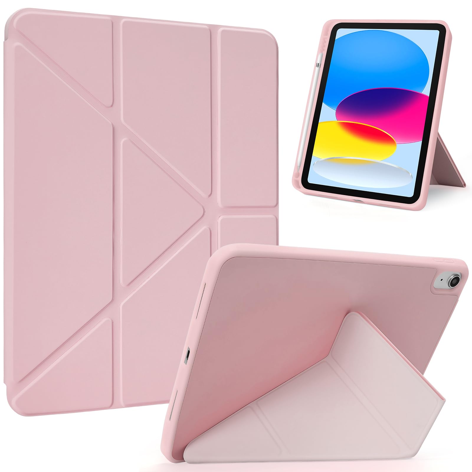 ピンク タブレットケース スタンド機能付き Amazon.co.jp: 7～8インチ タブレット 汎用ケース 上質PUレザー