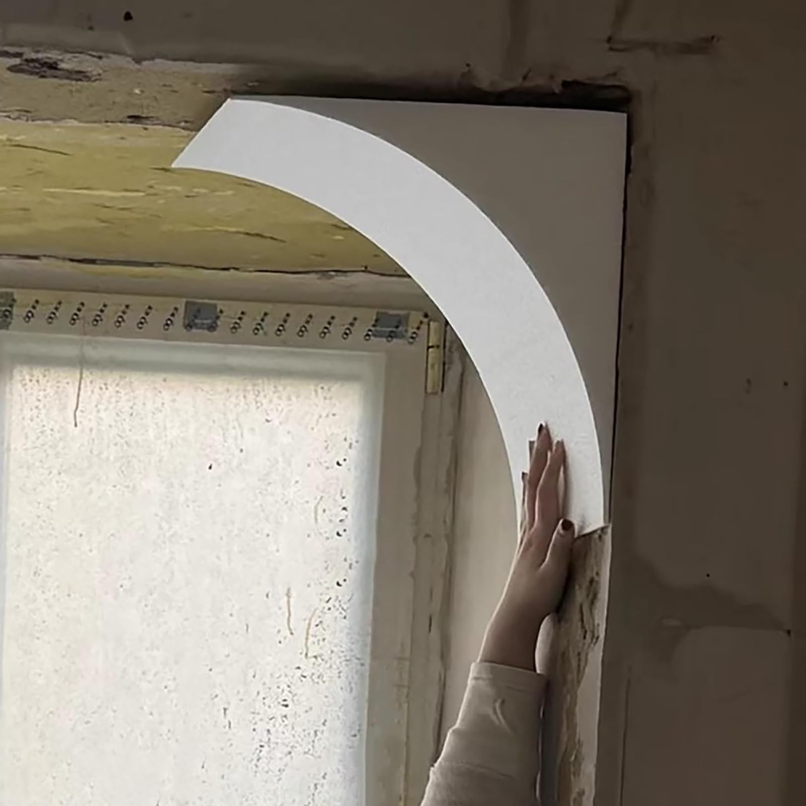 Apertura di porte ad arco fai da te ad angolo prefabbricato a semicerchio, set di 2 kit for arco for porta arrotondato, modanatura for arco precurvato for bordo telaio porta(23CM/9.05inch)