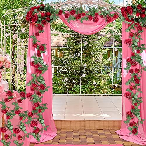 10 Pezzi Di Fiori Artificiali Di Rosa Fiori Finti Di Seta Per La Decorazione Della Stanza Di Casa Decorazione Di Nozze Fornure Per Feste Ghirlanda