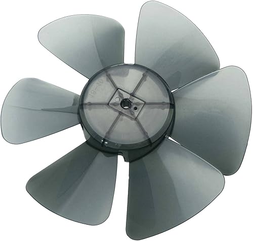 dPois Hoja de ventilador de plástico hojas universal para el hogar, pedestal de pie para ventilador de mesa, pieza de repuesto con cubierta de Negro