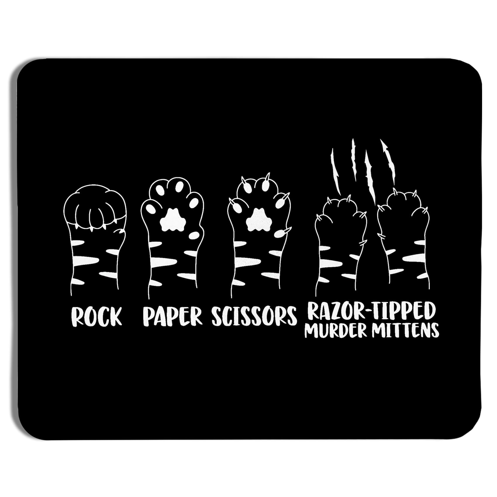 XUNLURY Funny Cat Paw Mouse Pads for Wireless Mouse Computers Laptop Desk Accessories, Cat Mom Gifts for Cats Lovers Office Supplies Decor, 9.5x7.9 Inch