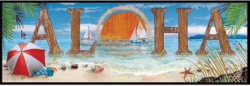 Miniatura 2 de ArtDirect Aloha 18x9 Gallery Wrapped Canvas Museum Art by Wargo, Ed