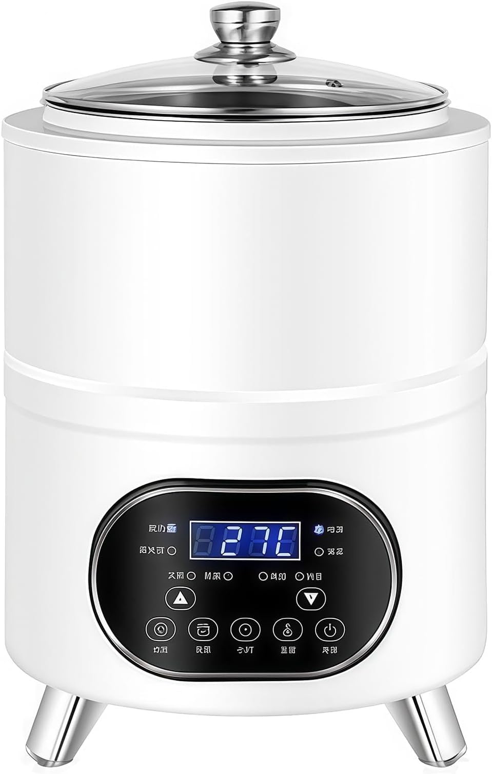 Intelligent Touch Panel Fermentation Machine | Fully Automatic Yogurt, Rice Wine Maker for Home Kitchens & Dessert Bars (white)