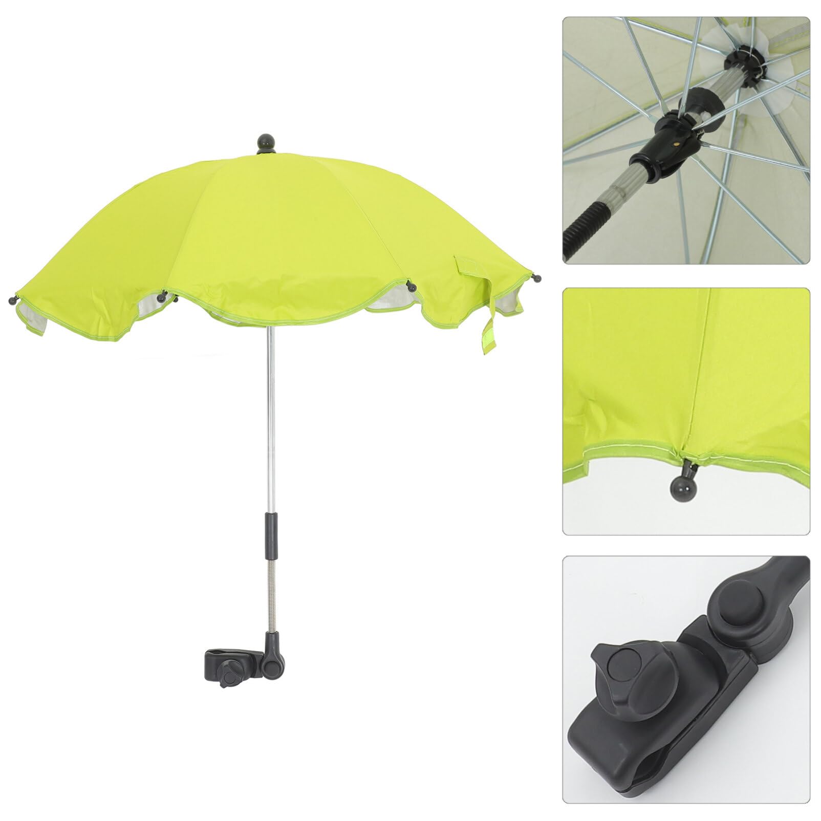 Paraguas para Carrito de Ñiño Sombrilla de Silla 360° UV