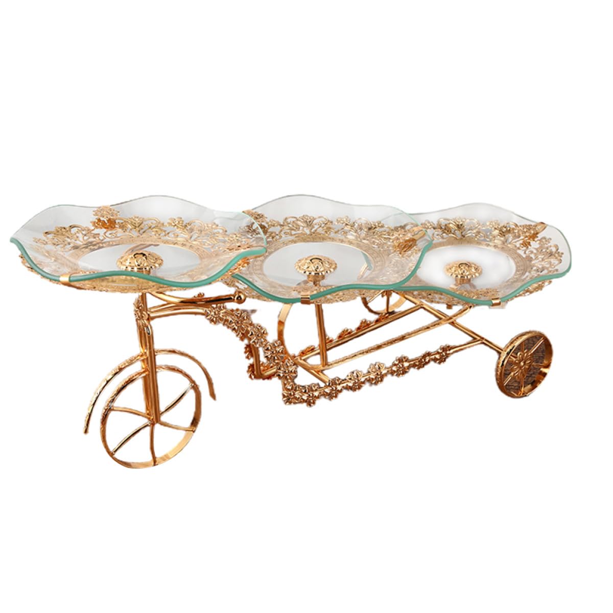 Dessert Stand, Contemporary 3-Tier Fruit Display Stand with Shelf Stylish Storage