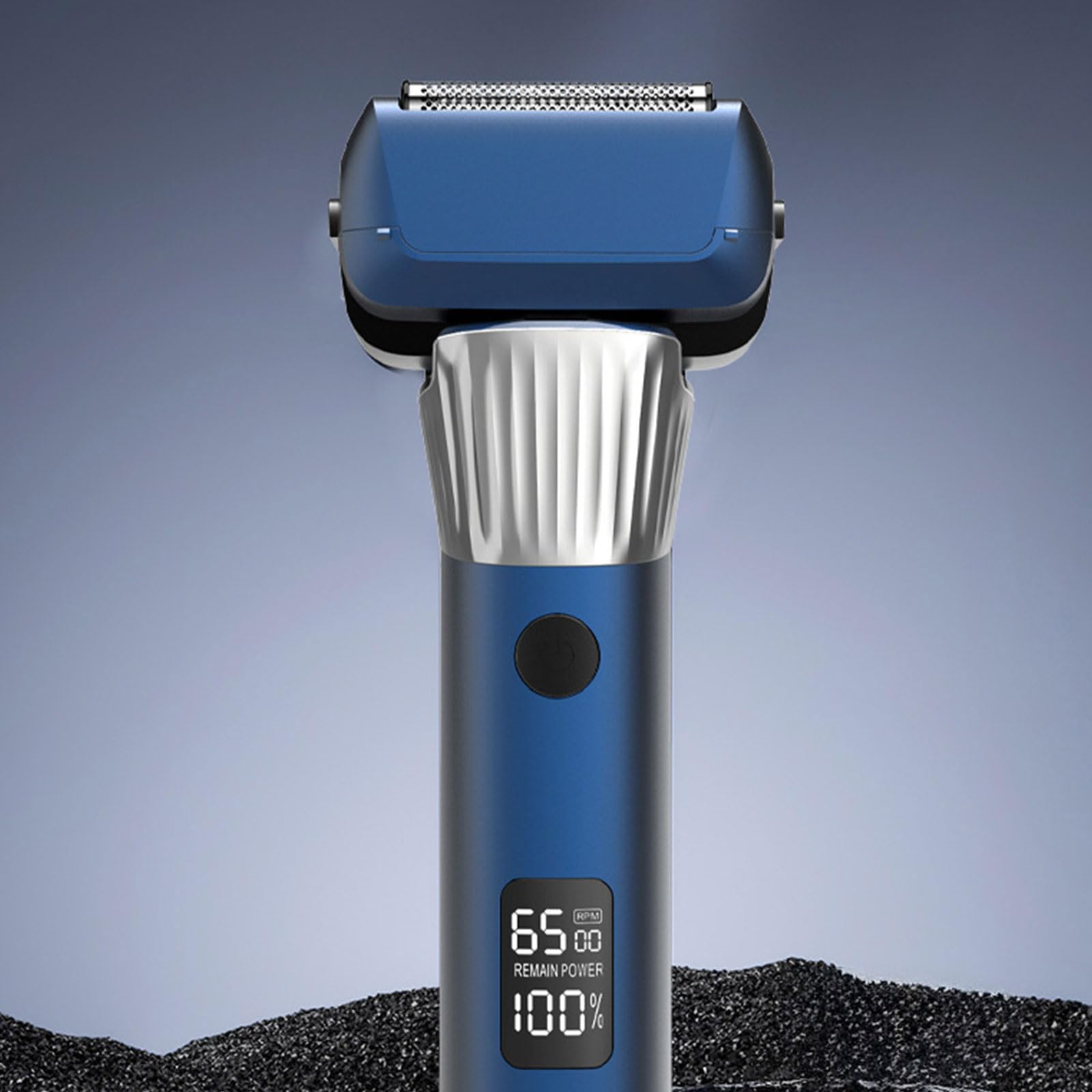 3 Rasoio elettrico da uomo a ricarica rapida Tascabile USB Trimmer Texture ABS per viaggi lavoro e toelettatura quotidiana Rasoio elettrico con display a LED Strumento per toelettatura da uomo con