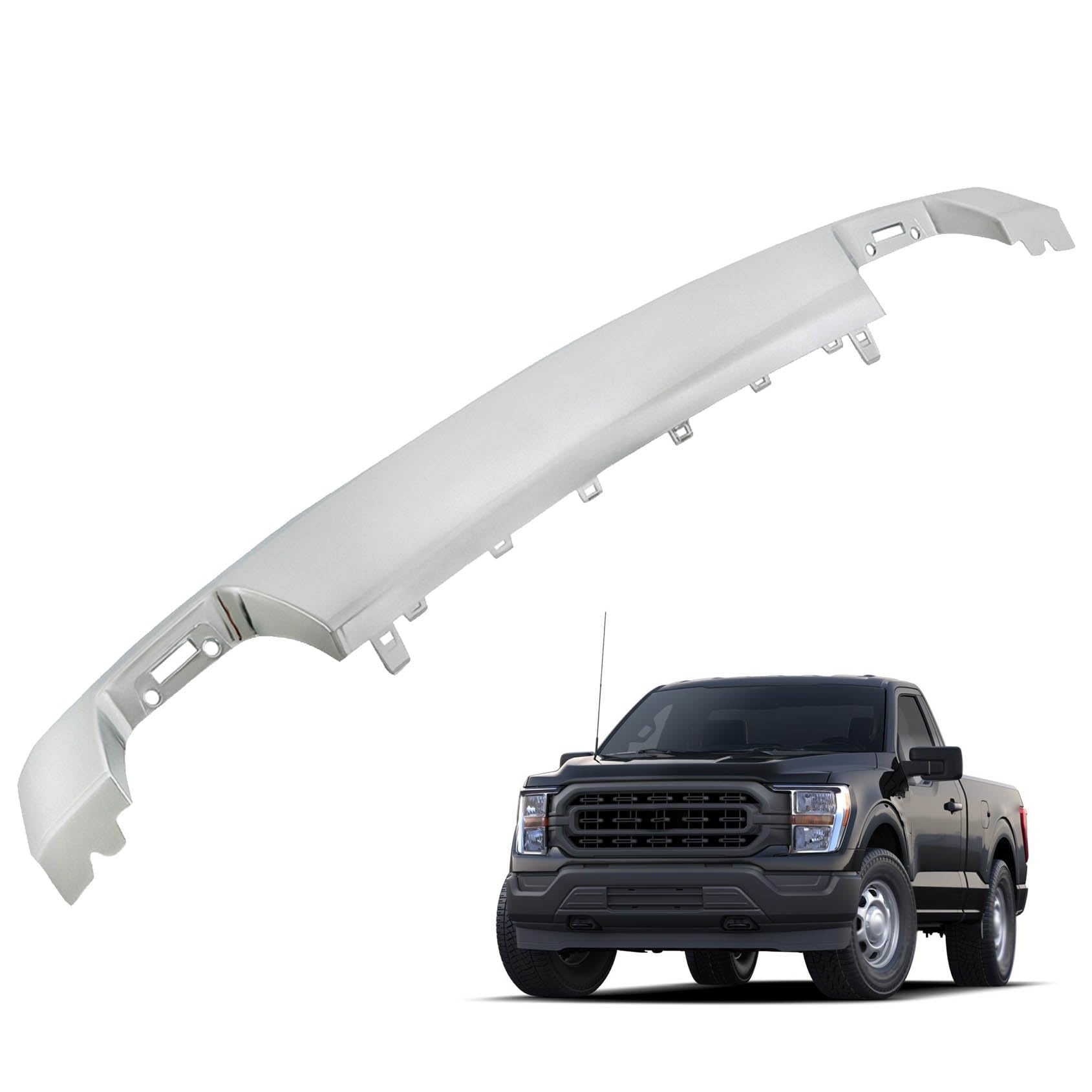 Amazon.com: Front Bumper Skid Plate Lower Valance Chrome