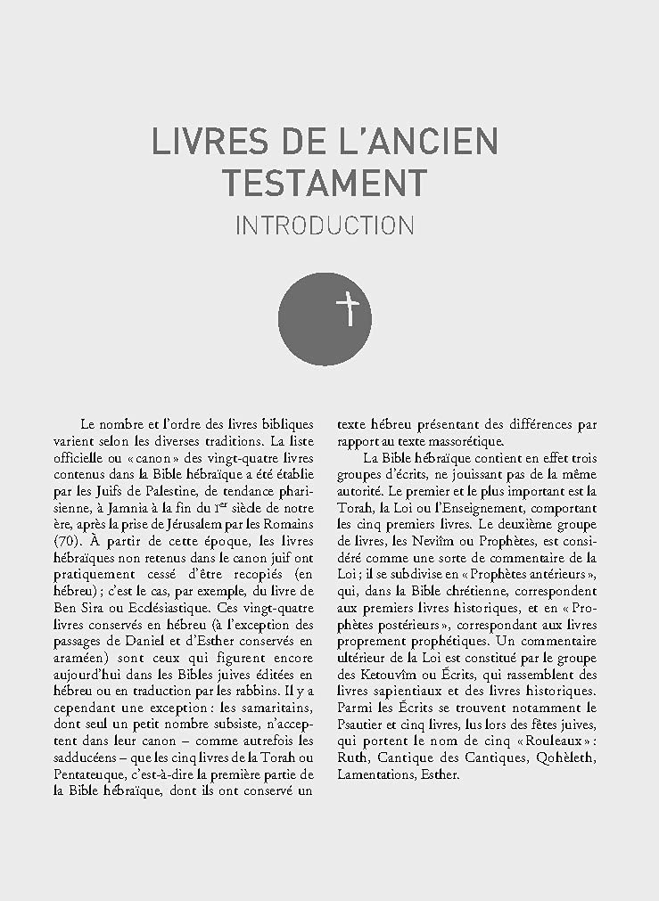 La Bible - Traduction officielle liturgique – cuir marron