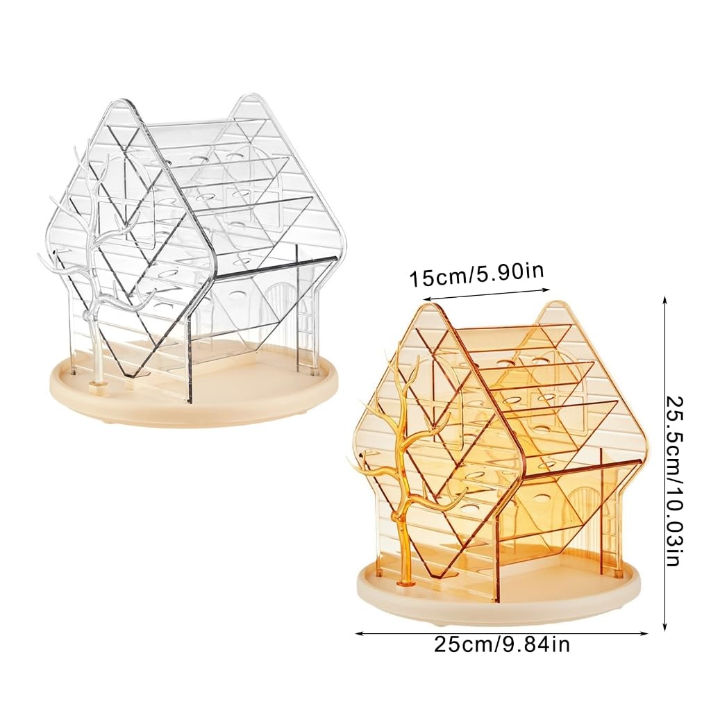 Boîte de rangement pivotante à 360 degrés pour cosmétiques, bijoux, pinceaux de maquillage et rouges à lèvres