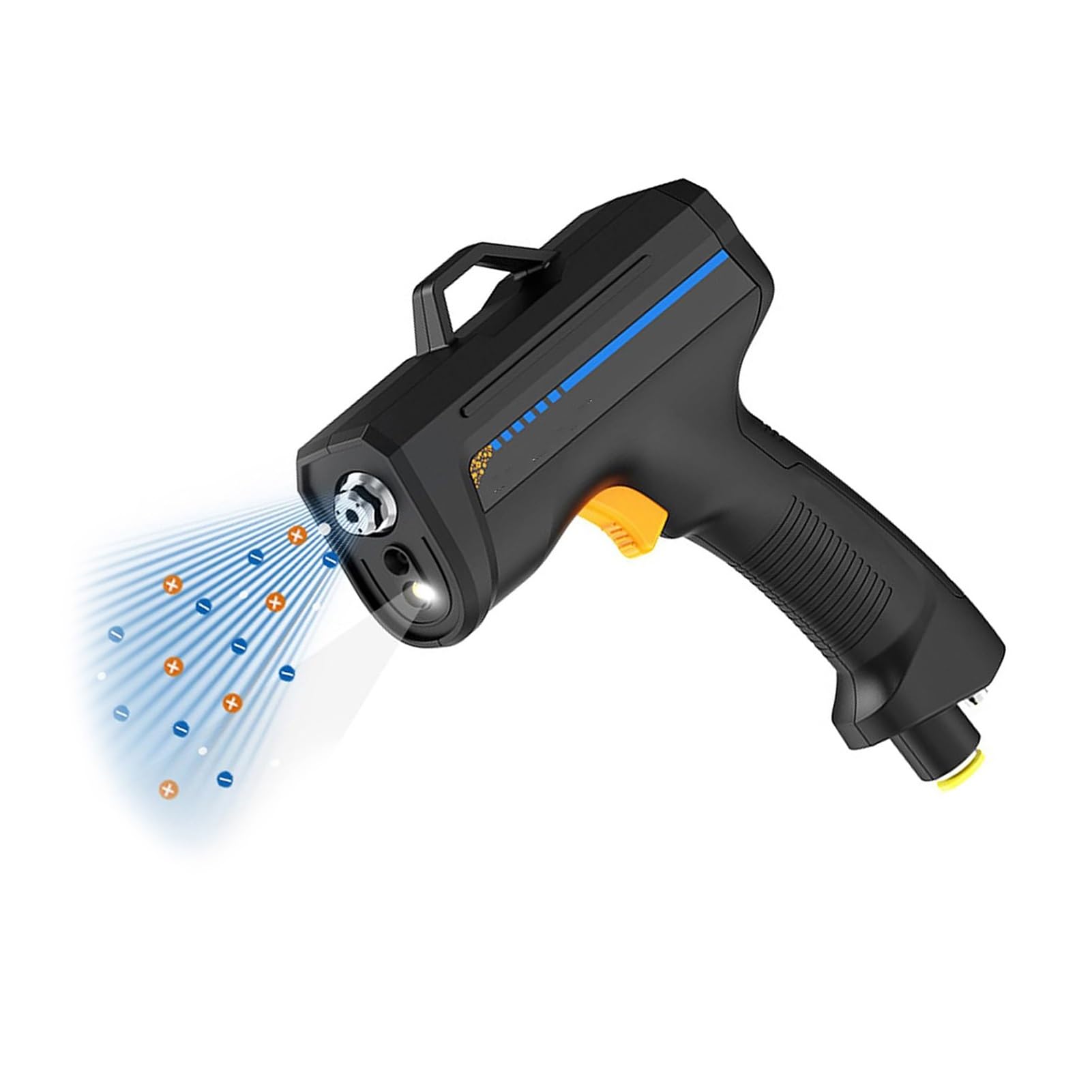 Eliminador Estática,Pistola Antiestática-Pistola Aire Ionizante,Limpieza Precisión,Tecnología Impulsos,Mira Láser,Luz LED Inspección,Cable-Adaptador-Desempolvado(B)