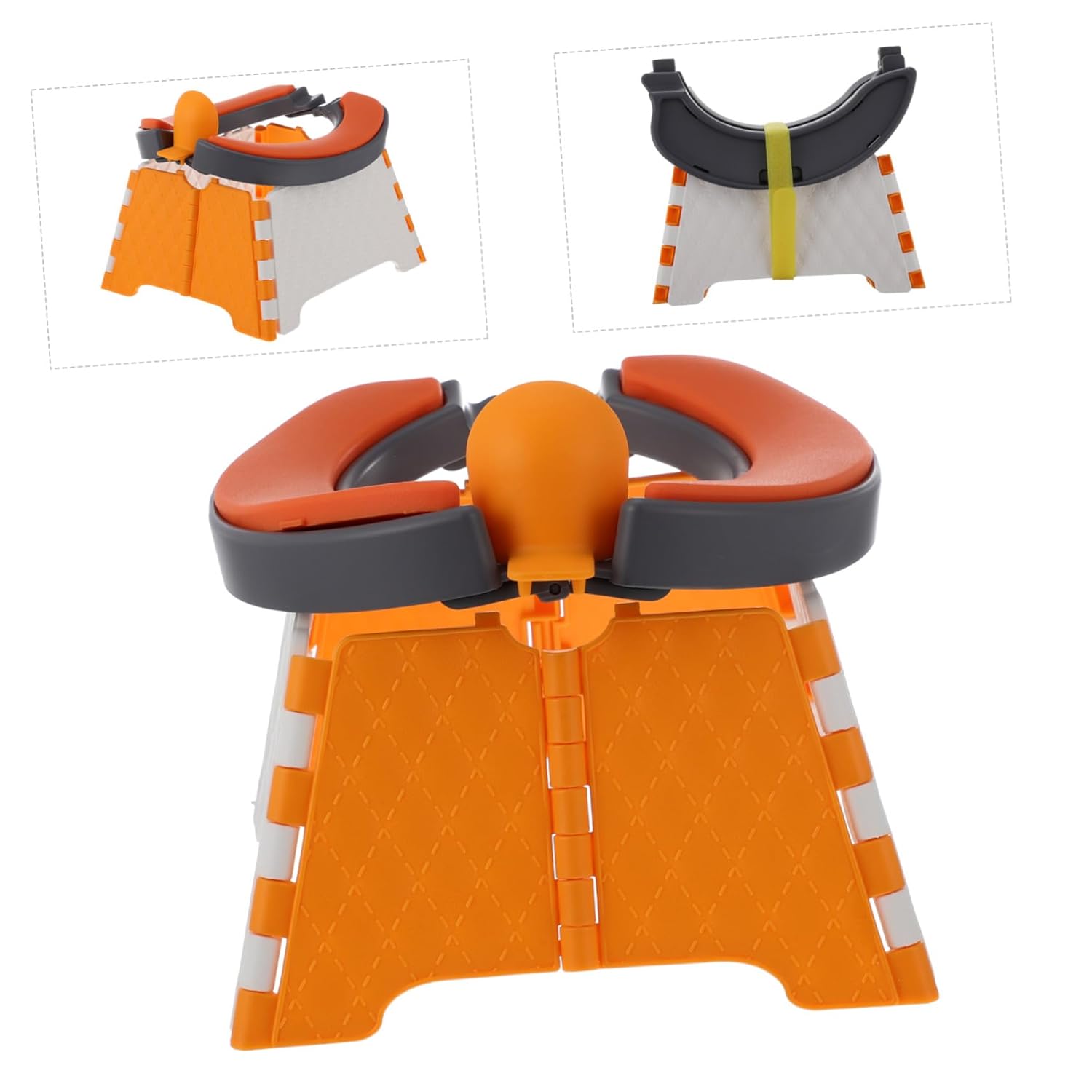 Totority Portable Foldable Potty Toilet for Boys and Lightweight Compact Design with Clean Bags Travel-Friendly Toilet Seat for Easy Potty Training and Outdoor Use