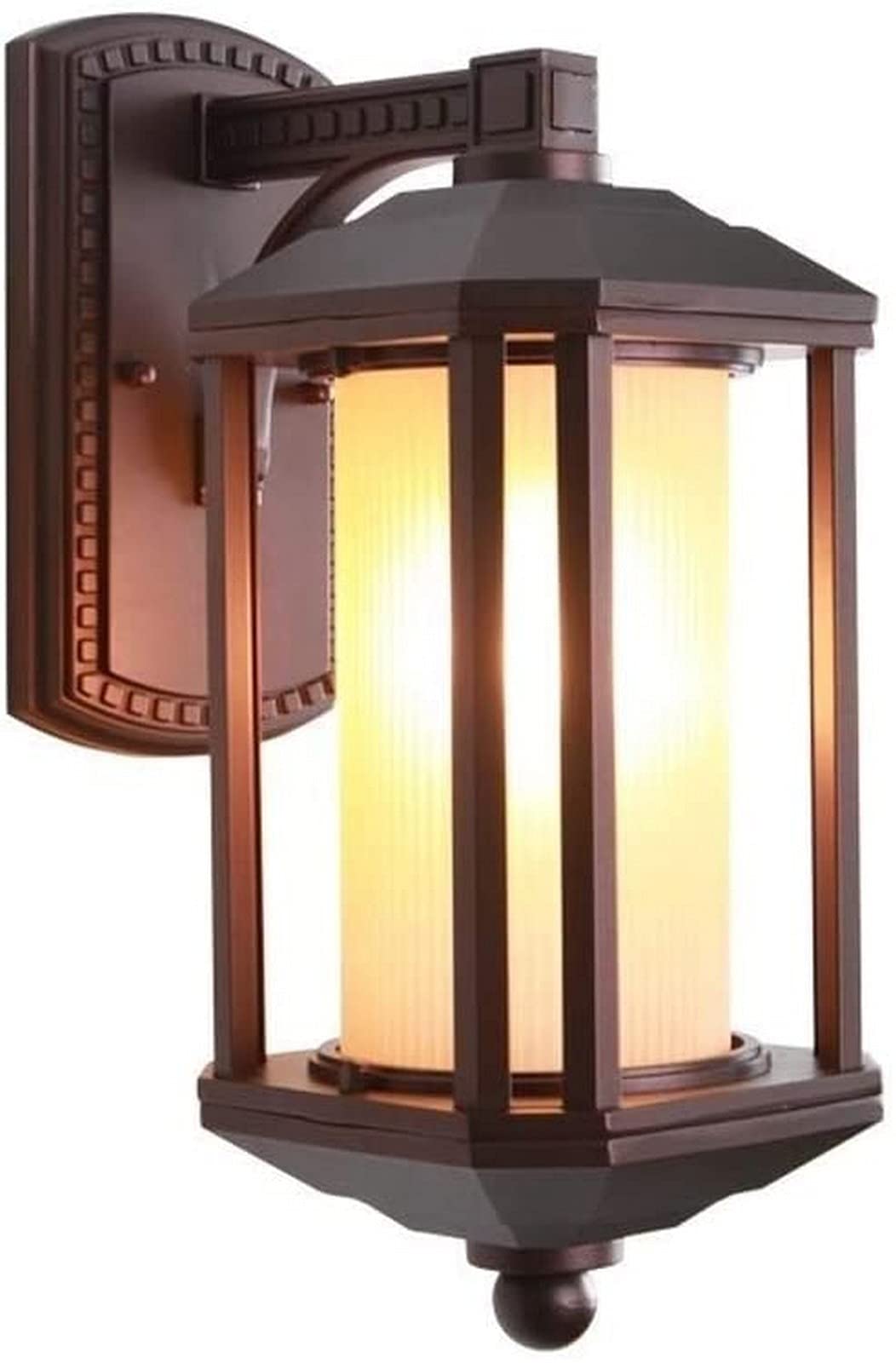 Ściana światło chińskie V-inteage na zewnątrz wodoodporne aluminiowe szklane latarnia zabytkowa willi do drzwi sconce ogrodowe patio weranda dekoracje balkonowe ścienna, zawieszka l