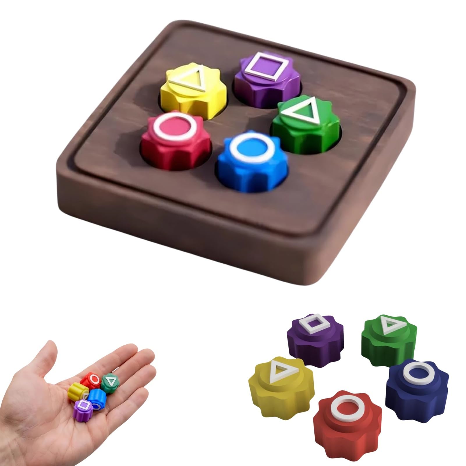 CUZYP Gioco Coreano Gonggi - 5 Pietre + Base, Per Coordinazione Occhio-Mano, Set Rosa - Foto 9