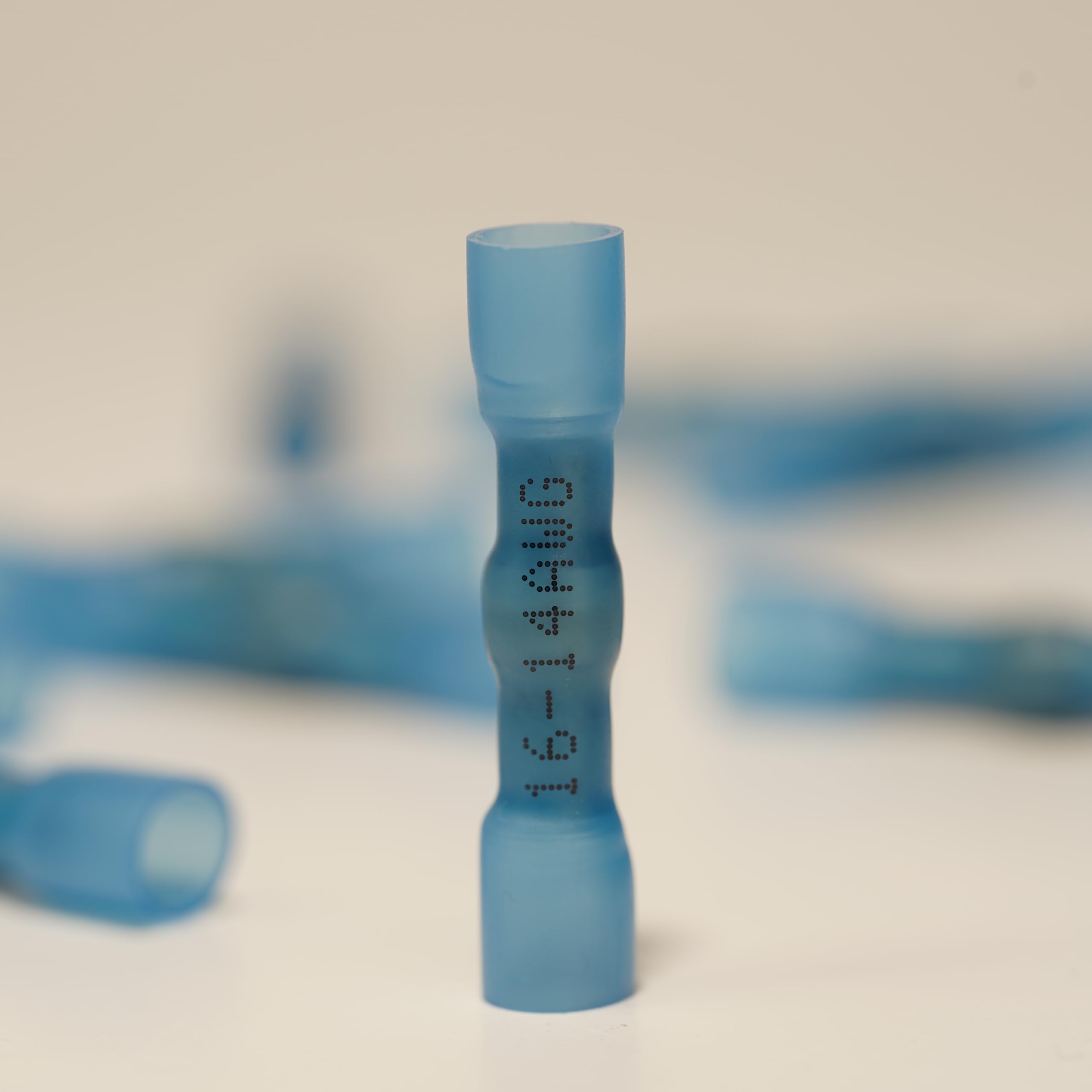 Conectores termorretráctiles, doble conexión, conectores de cable de manga de crimpado y soldadura, funda termorretráctil eléctrica impermeable para marina, automoción, motocicleta, azul, 100