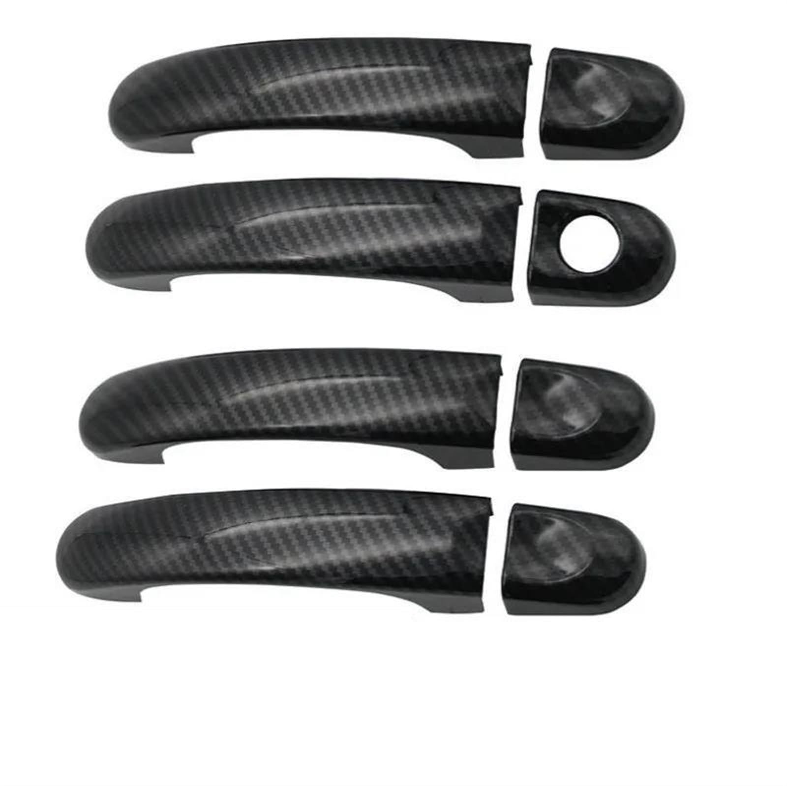NMJLQW Car Exterior Door Handle Cover Decorative Replacement Parts for Touran for Caddy 2003-2015(Black A)