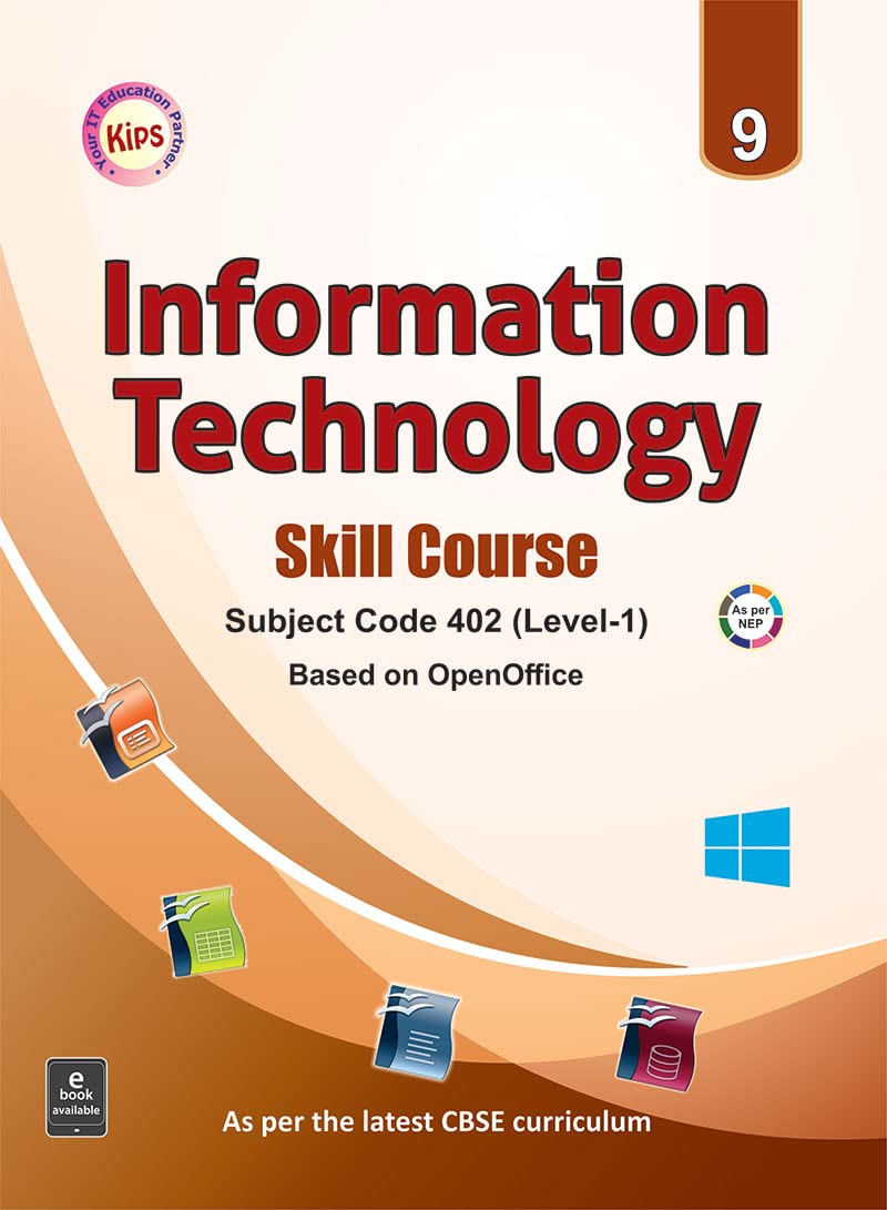 Information Technology Skill Course Level -1 For Class 9 - CBSE - by Jatinder Kaur (2024-25 Examination) Paperback