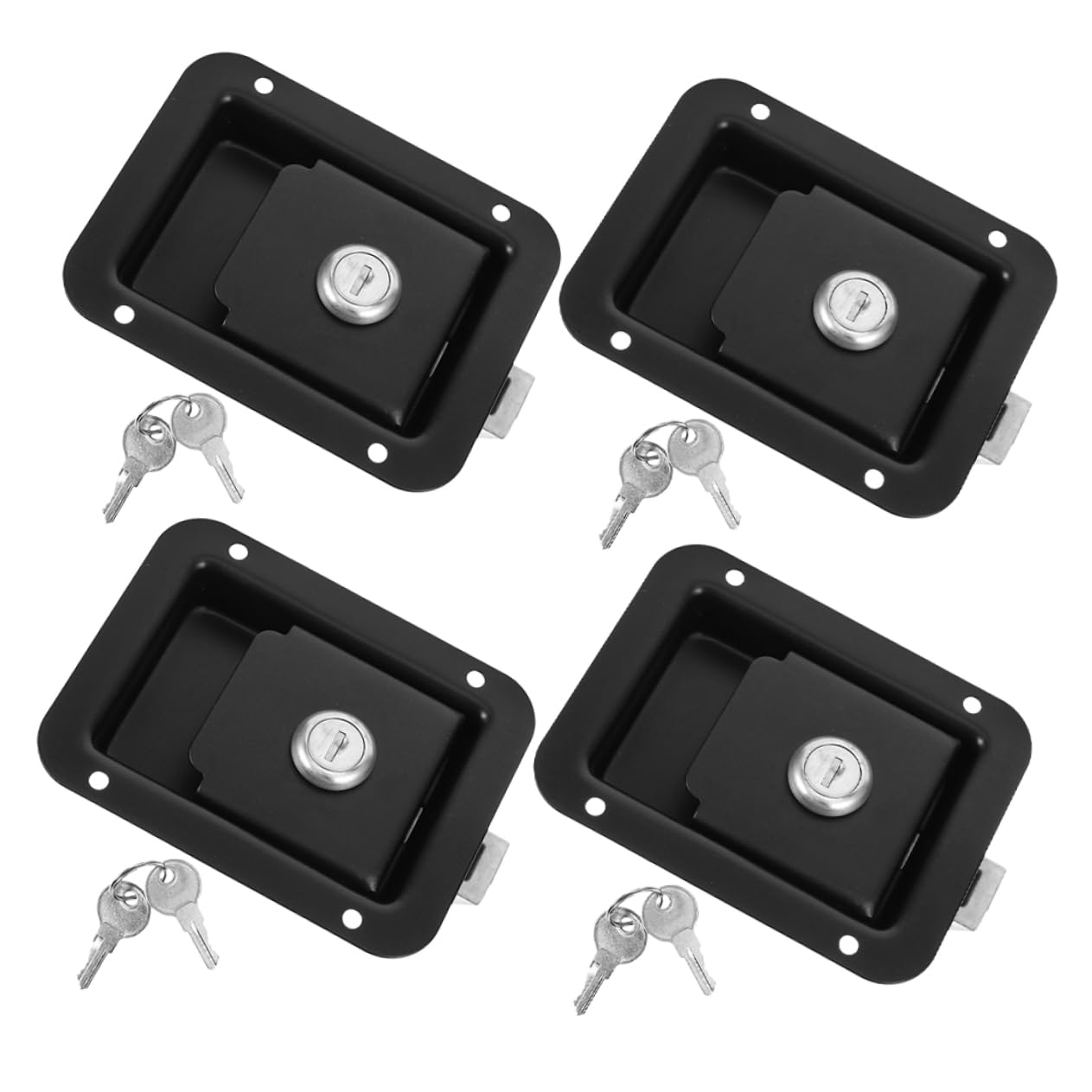 Cerradura de Panel Interior para Caravana, 4 Piezas, Acero Inoxidable