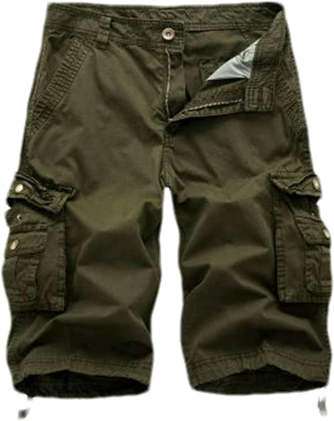 JXQXHCFS Men Cotton Cargo Shorts Summer Men Army Military Tactical Shorts Male Casual Streetwear Multi-Pocket Cargo Shorts