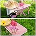 Altdorff Kids Wheelbarrow Set Metal, Pink Child Wheel Barrel and Kids Gardening Tools Toddler, Garden Toys with Small Wheel Barrow, Outdoor Indoor Toys Gift for Girls