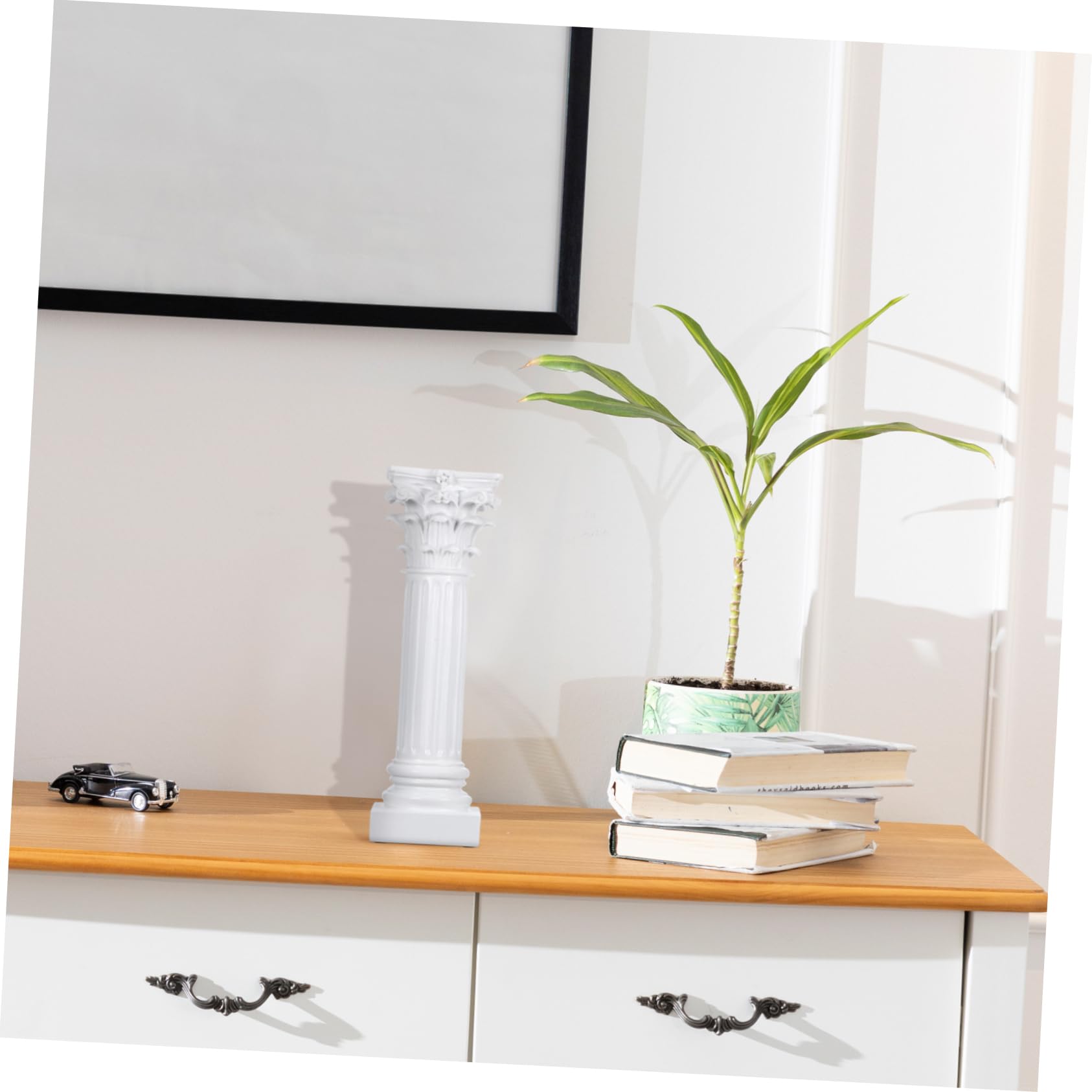 Yardwe Portacandele Con Design Colonna Romana Per Decorazioni Di Feste e Tavoli Domestici e Durevole Stile Creativo e Elegante Per La Casa