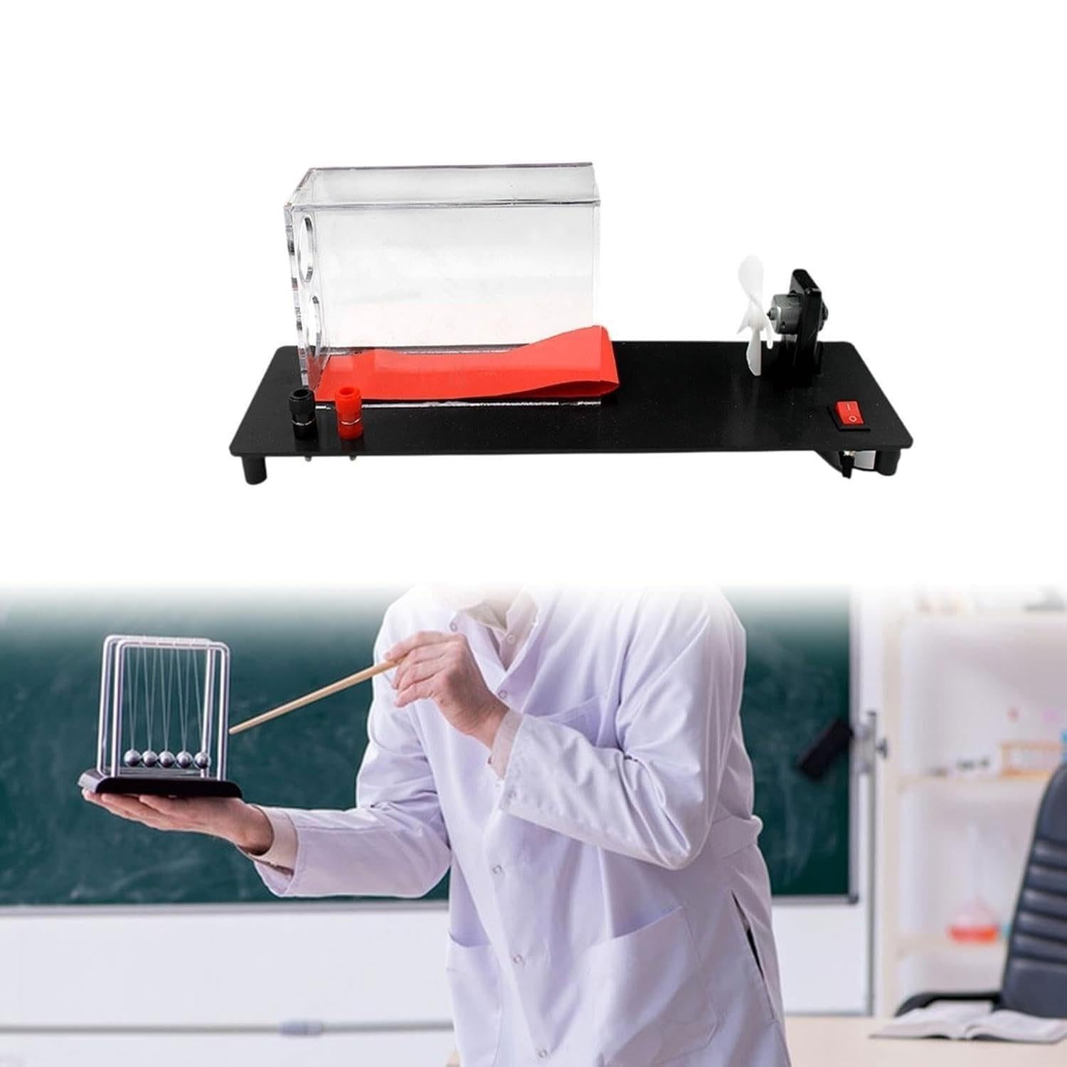 Kit Dimostrativo for Il Sollevamento delle Ali Dell'aeroplano, Modello Sperimentale Fisico della Forza Aerodinamica in Plastica PP