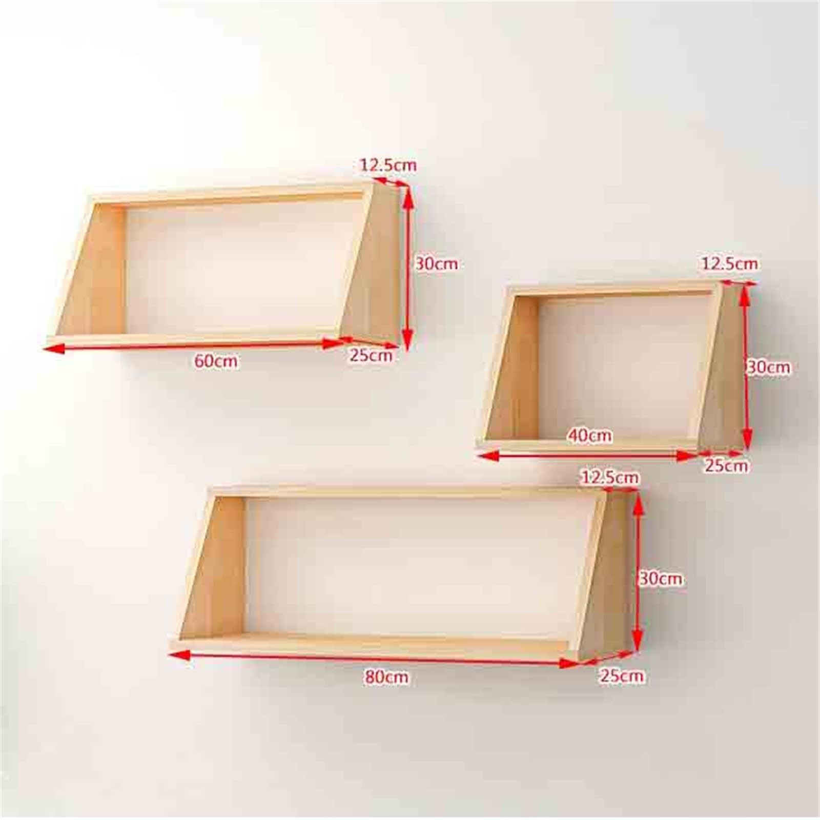 Organizzare Mensole sospese a 2 livelli montate a parete, mensole rustiche, scaffali for libri(Grande)