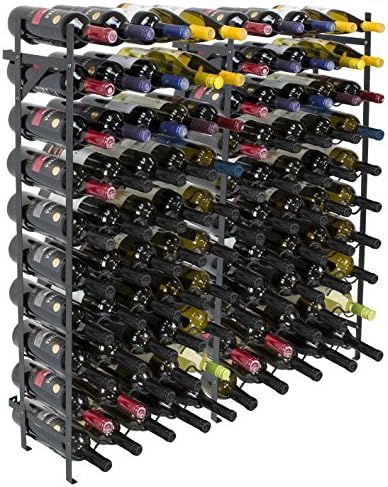Sorbus Wine Rack Free Standing Floor Stand - Racks Hold 75 Bottles of Your Favorite Wine - Large Capacity Elegant Wine Storage for Any Bar, Wine Cellar, Kitchen, Dining Room, etc (100 Bottles)