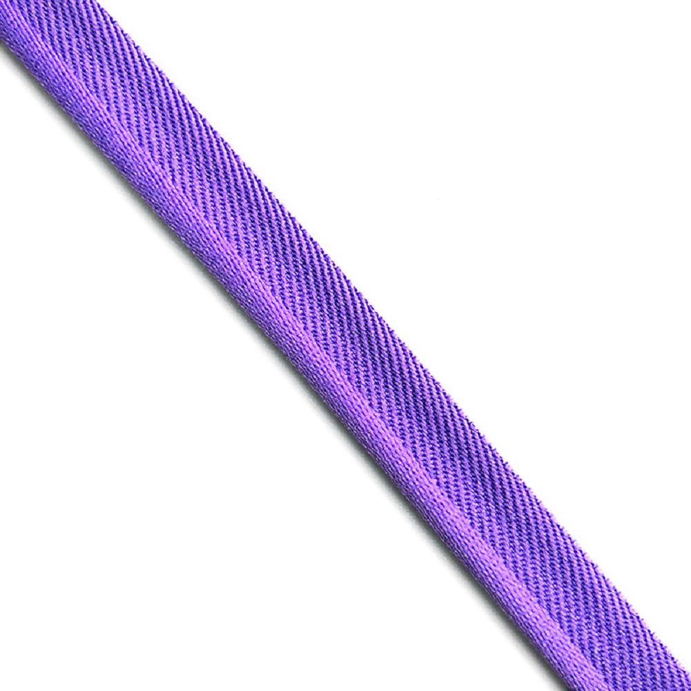 Yalulu 20 Yards Stretchy Edge Sewing Ribbon Bias Insert Piping Cord Rope for DIY Patchwork Garment Sewing Making and Trimming Home Textile (Purple)