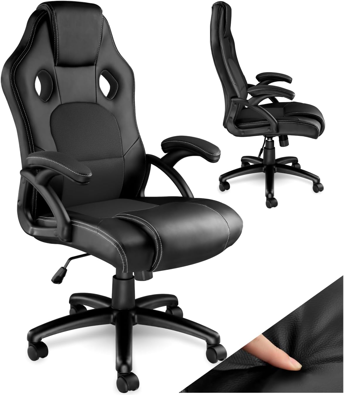 Fauteuil tectake - detail vérin hauteur reglable