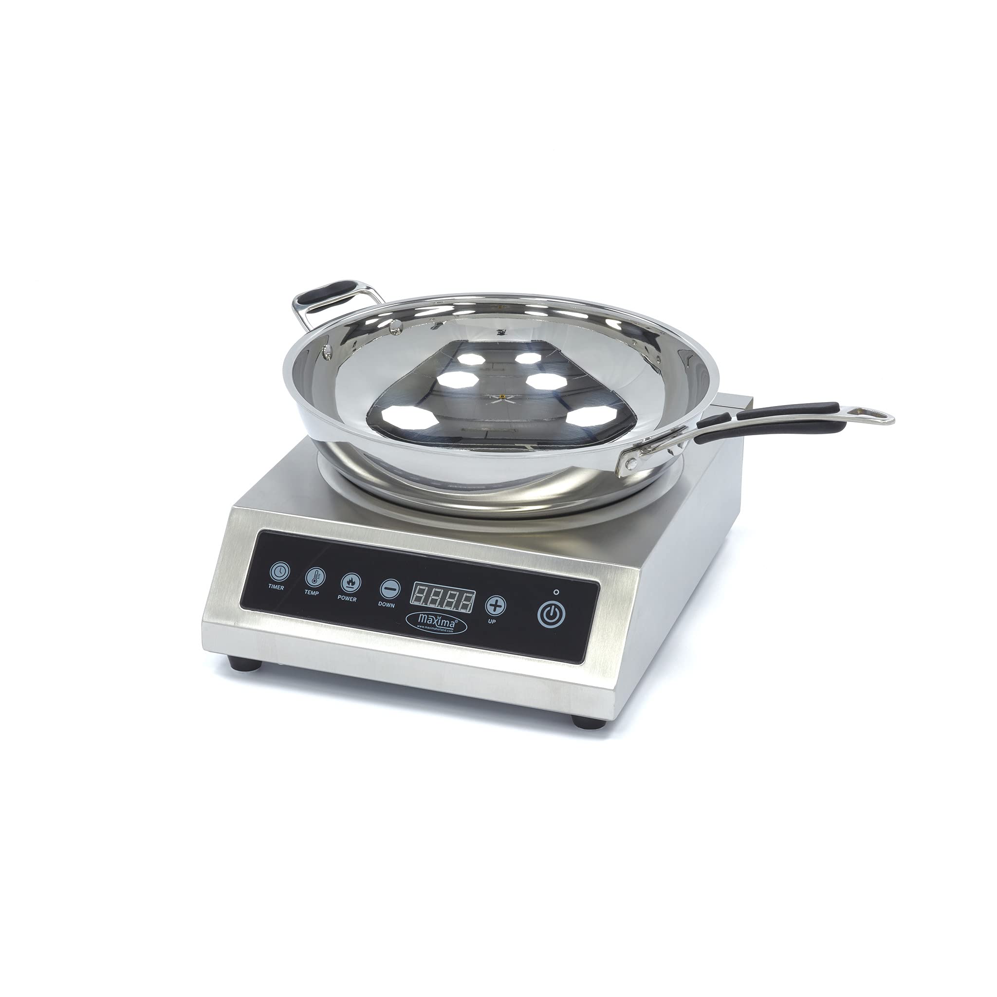 Maxima Piano Cottura Wok - Anello di Cottura Ø28cm - 3500W - Induzione