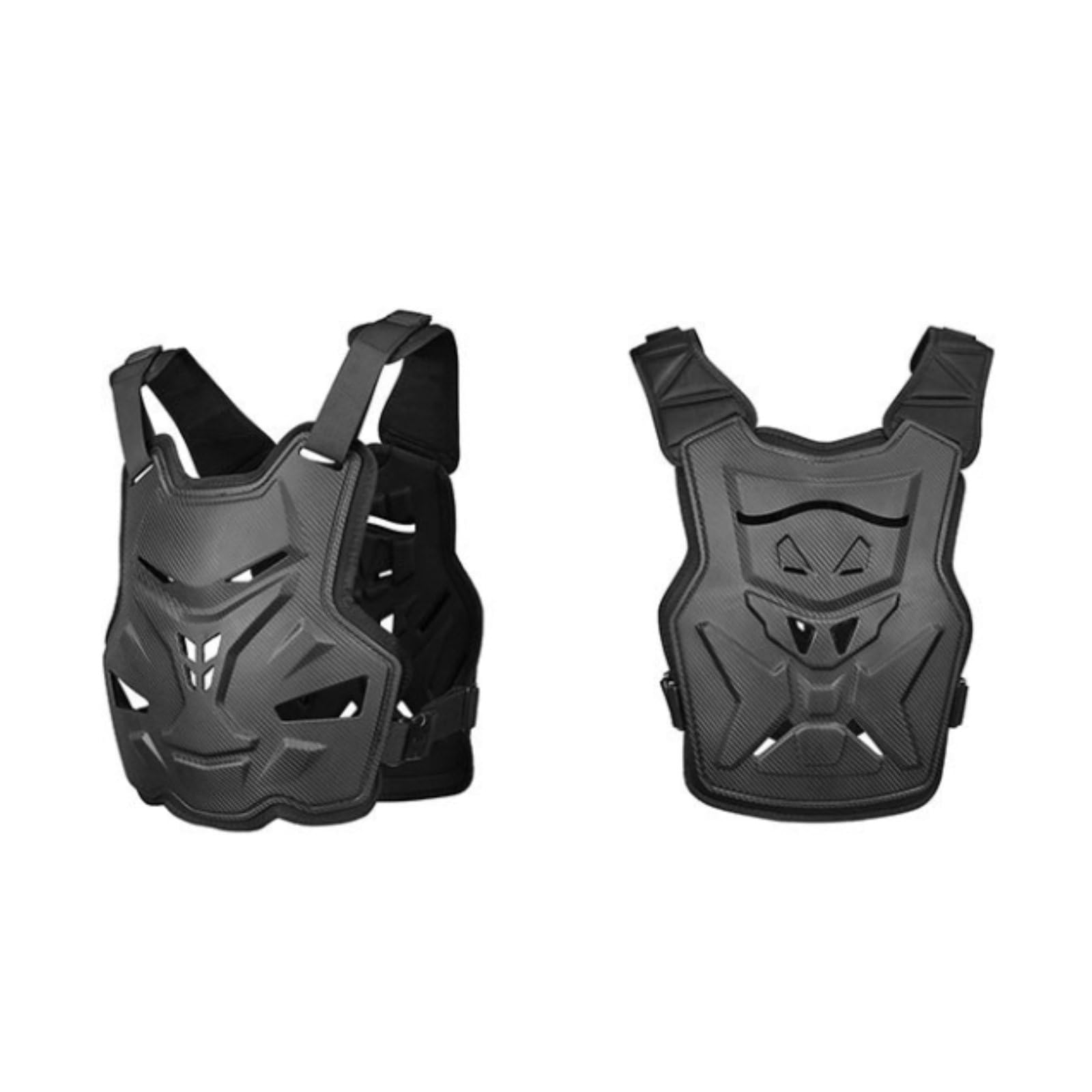 MERIGLARE Brustpanzer Motorradschutz Protektor Brustschild Rückenpanzer Carbonfaserstruktur Luftkanälen für Mountainbiking Outdoor Motorsport Radfahren