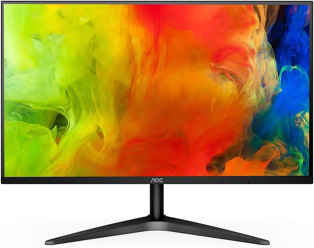 AOC 24B1H - 24 Inch FHD Monitor, 60Hz, MVA, 5ms Ultra Slim, Flickerfree, LowBlue mode (1920 x 1080 @60Hz, HDMI/VGA)