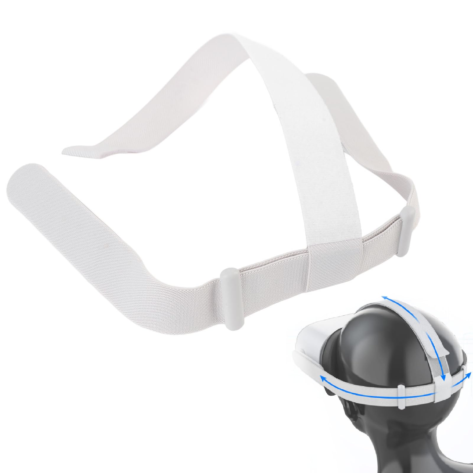 Correa para la Cabeza para Auriculares VR, Correa Ajustable Cómoda y Liviana, Reemplazo de Correa para Auriculares VR para 2, para Auriculares Meta 2 VR