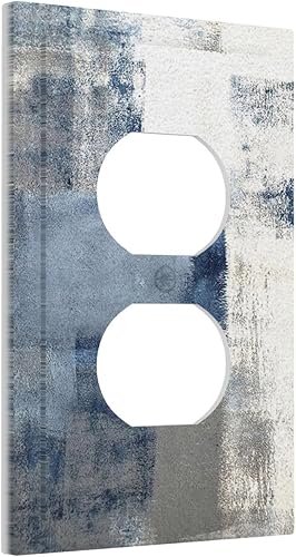 Miniatura 147 de Placa Decorativa de Pared Beige Boho de Mediados de Siglo Sol Abstracto 1-Gang Retro Años 70 Arte Geométrico Moderno con Arco Eléctrico Interruptor