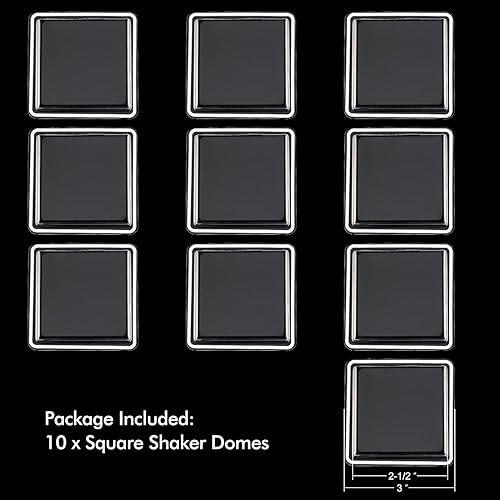 Miniatura 2 de BAOFALI Juego de 27 unidades de 10 cúpulas tridimensionales 3D con 17 unidades por juego de troqueles cuadrados de metal para hacer tarjetas,