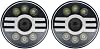 Front Headlight For Dodge For Dakota 2004 7 Inch LED Angel Eye Headlights DRL & HiLo Beam Car Head lightA black 60w