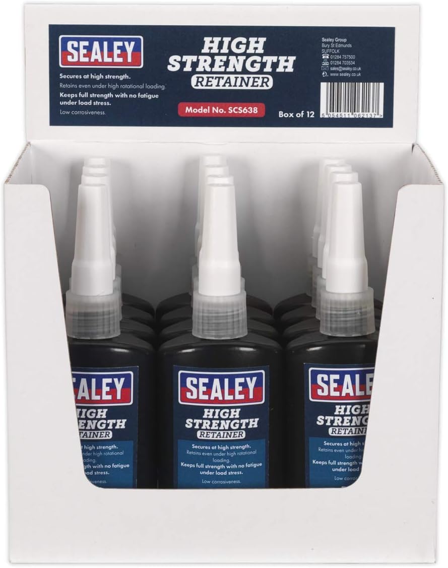 Sealey SCS638 High Strength Retainer 50ml Pack of 12