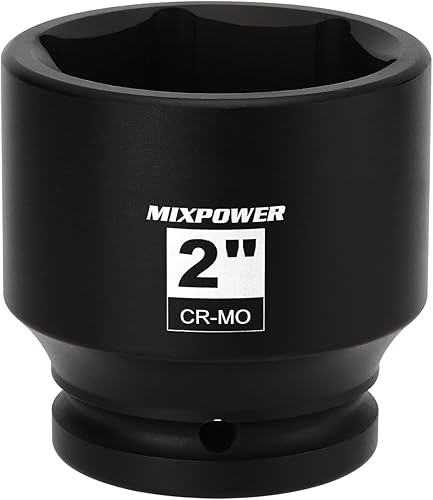 Miniatura 19 de MIXPOWER Zócalo de impacto poco profundo de 3/4", 1.181 in, CR-MO, métrico, 6 puntos, tuerca de eje de grado de impacto para una fácil extracción