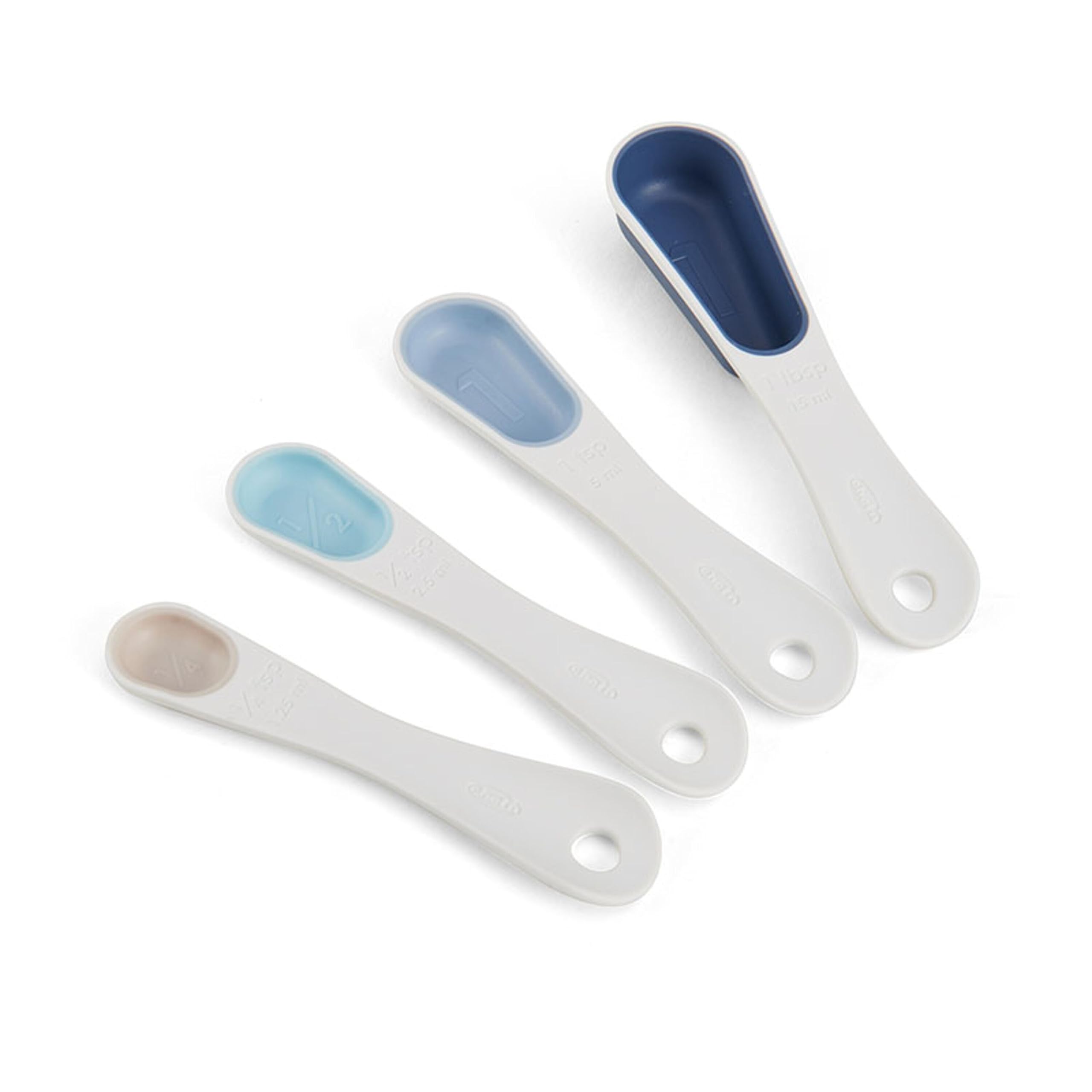 Chef'n SleekStor Nesting Spoons, 1 tbsp-1/4 tsp, Blue