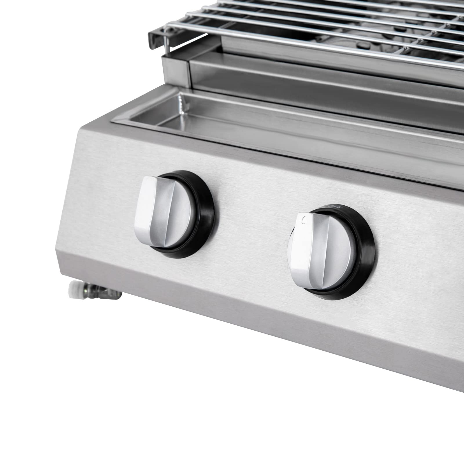 Barbecue gazowy 4-palnikowy GPL stal nierdzewna 58x40x20 cm