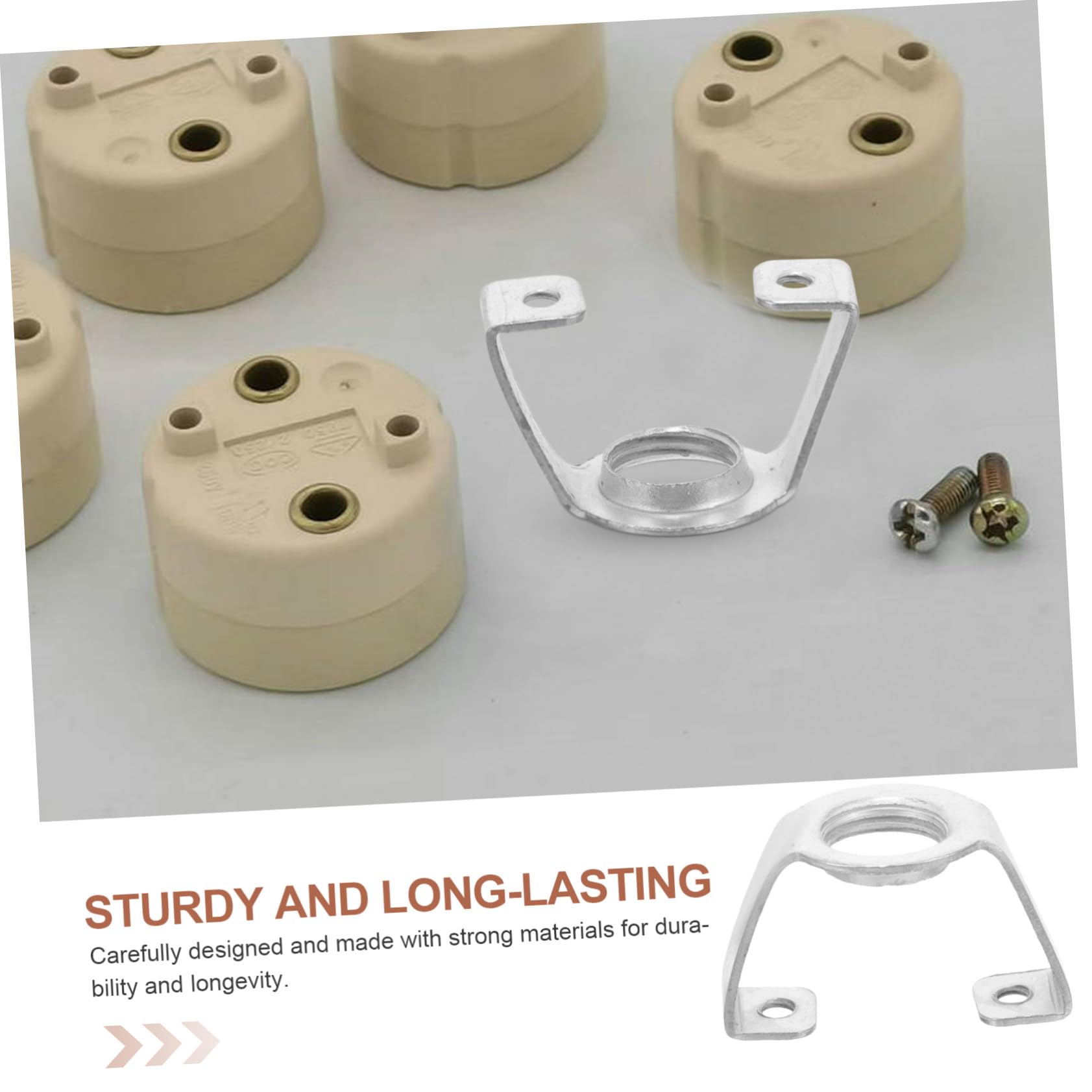 UKCOCO 20 Piezas Soporte para Lámparas de Accesorios de Fijación Compactos y Duraderos para Portalámparas de Repuesto para Iluminación Doméstica