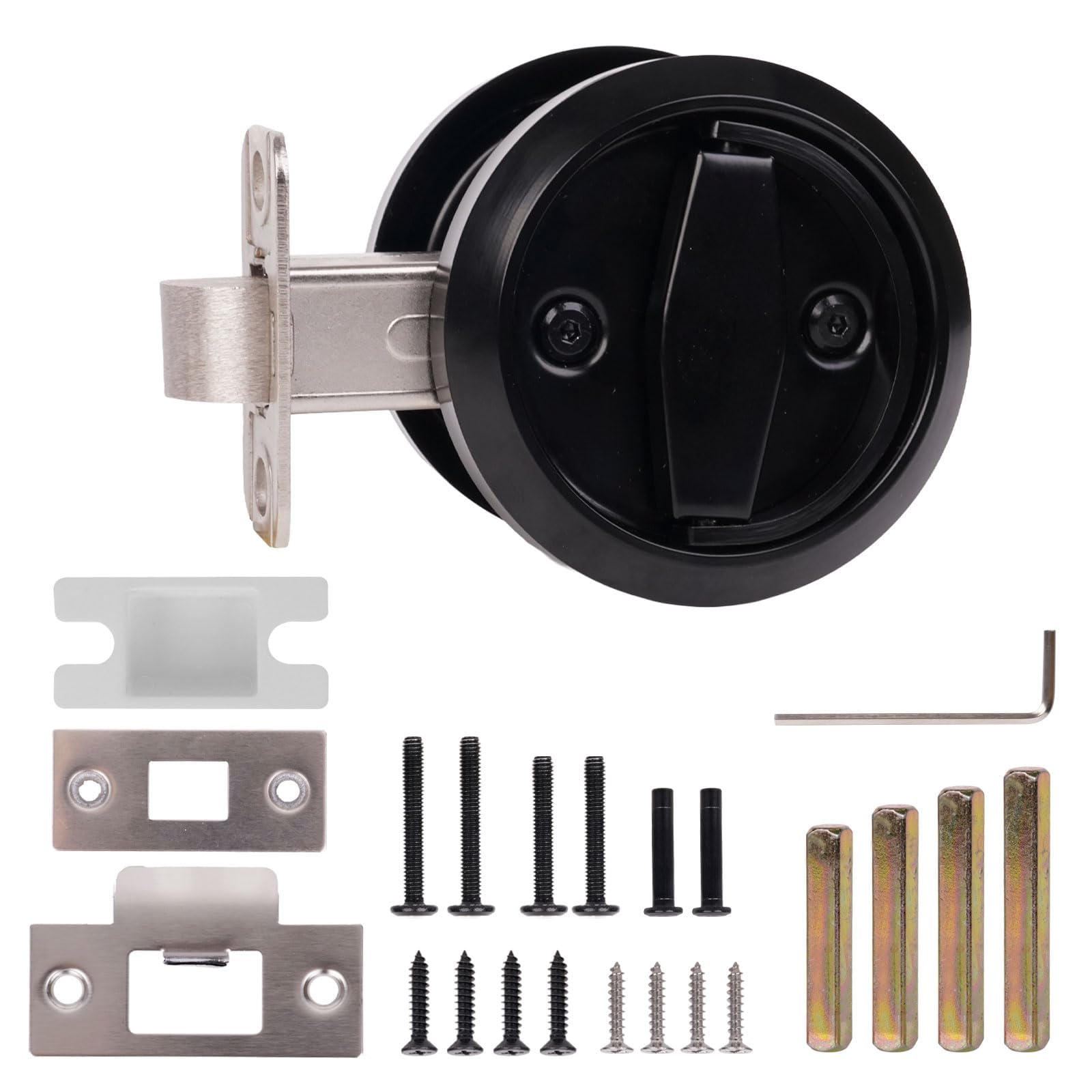 Stainless Steel Round Door Knob - Keyless Privacy -1