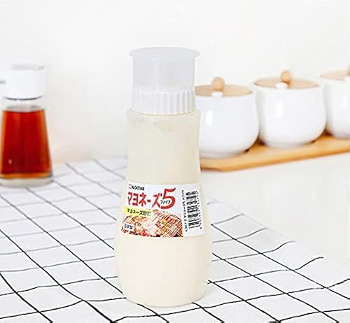 ZEESOON Dispensador de botellas de condimentos de plástico para salsa de tomate y mayonesa, mostaza (blanco) 12.8 onzas